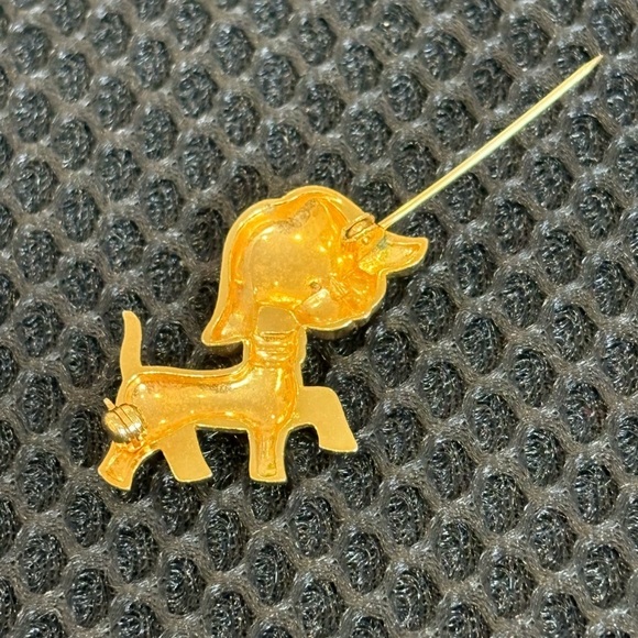 Vintage Damascene Foo Dog Small Unisex Brooch Pin - Picture 8 of 9